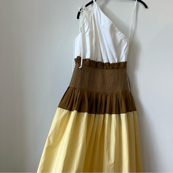 Tory Burch Colorblock One Shoulder Dress - Picture 8 of 8